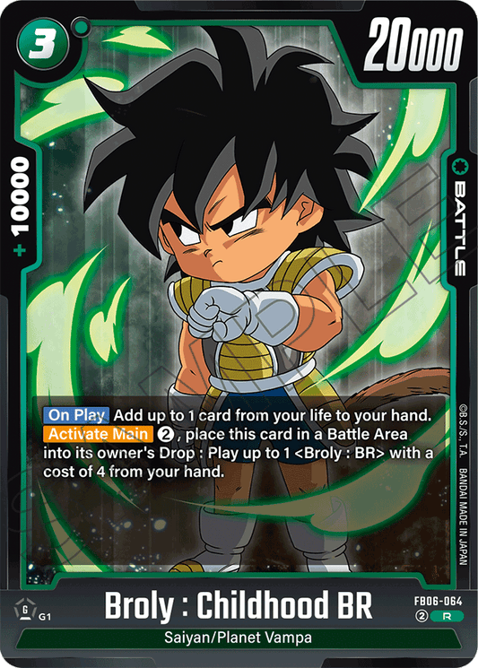 Broly : Childhood BR - Rivals Clash - Rare - FB06-064