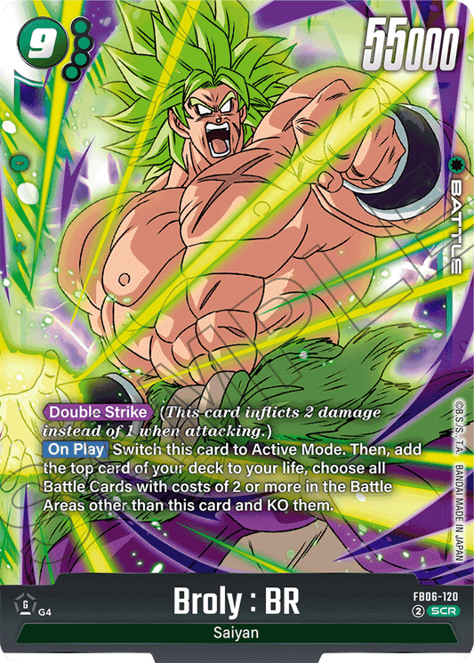 Broly : BR - FB06-120 - Rivals Clash - Secret Rare - FB06-120