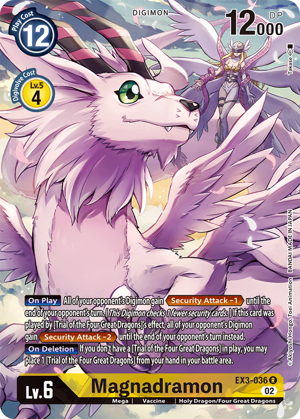 Magnadramon (Alternate Art) - Draconic Roar - Rare - EX3-036 R