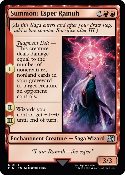 Summon: Esper Ramuh - FINAL FANTASY - U - 161