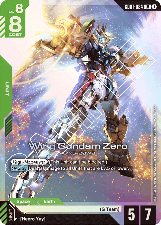 Wing Gundam Zero - Newtype Rising - Legend Rare - GD01-024