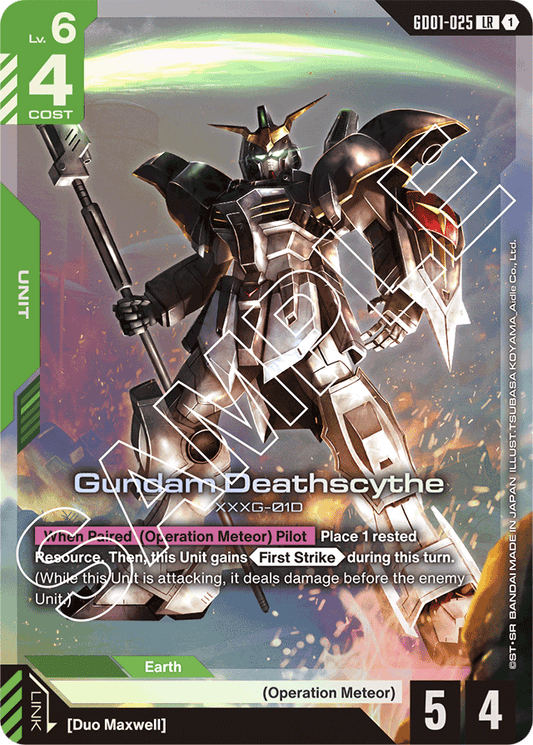 Gundam Deathscythe (GD01-025) - Newtype Rising - Legend Rare - GD01-025