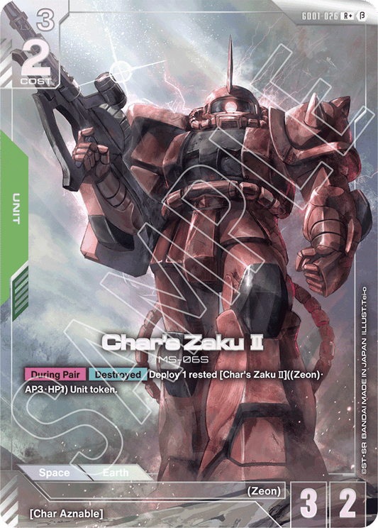 Char's Zaku II (R+) - Edition Beta - R+ - GD01-026