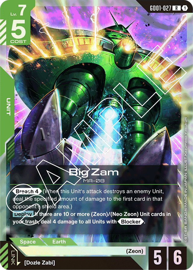 Big Zam - Newtype Rising - Rare - GD01-027