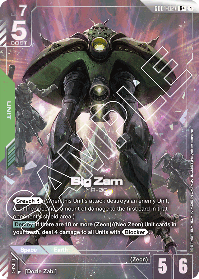 Big Zam (R+) - Newtype Rising - R+ - GD01-027