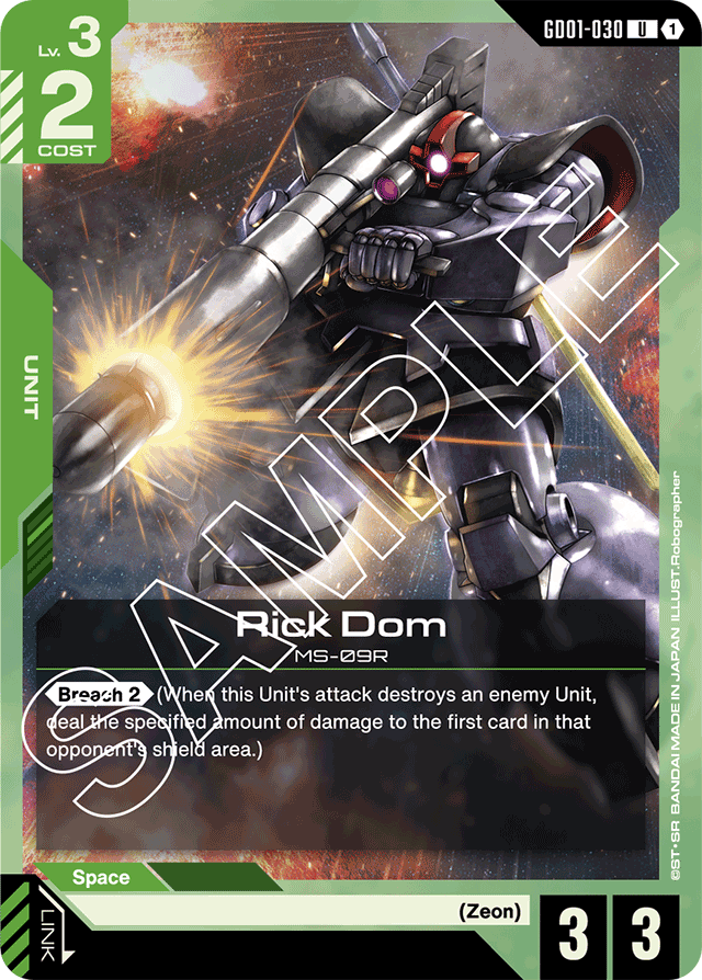 Rick Dom - Newtype Rising - Uncommon - GD01-030