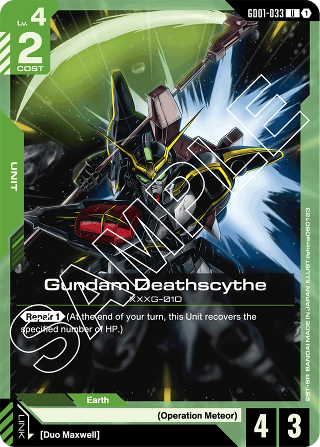 Gundam Deathscythe (GD01-033) - Newtype Rising - Uncommon - GD01-033