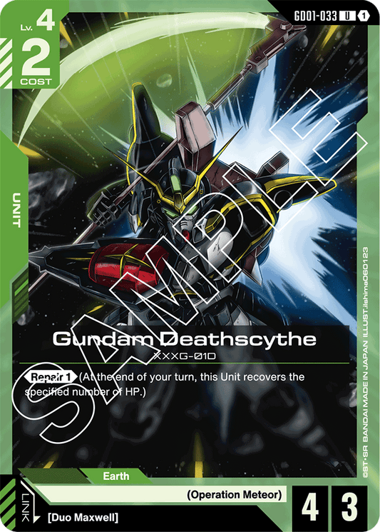 Gundam Deathscythe (GD01-033) - Newtype Rising - Uncommon - GD01-033