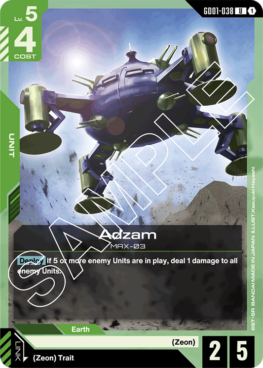 Adzam - Newtype Rising - Uncommon - GD01-038