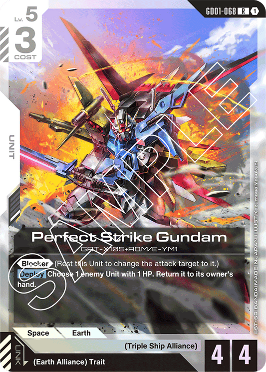 Perfect Strike Gundam - Newtype Rising - Rare - GD01-068