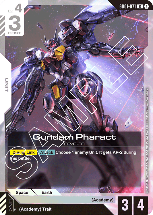 Gundam Pharact - Newtype Rising - Rare - GD01-071