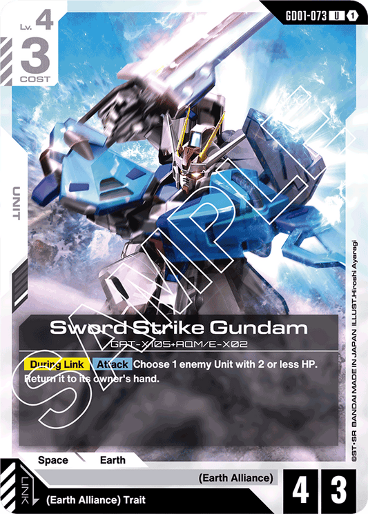 Sword Strike Gundam - Newtype Rising - Uncommon - GD01-073