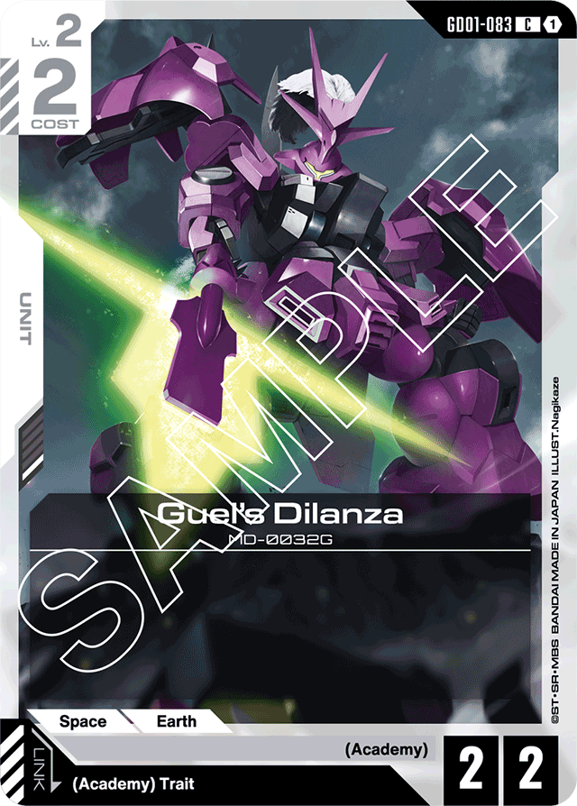 Guel's Dilanza - Newtype Rising - Common - GD01-083