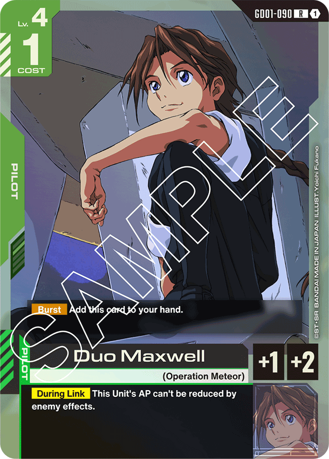 Duo Maxwell - Newtype Rising - Rare - GD01-090