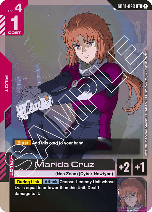 Marida Cruz - Newtype Rising - Rare - GD01-093