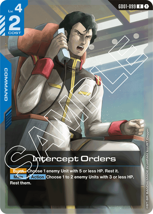 Intercept Orders - Newtype Rising - Rare - GD01-099
