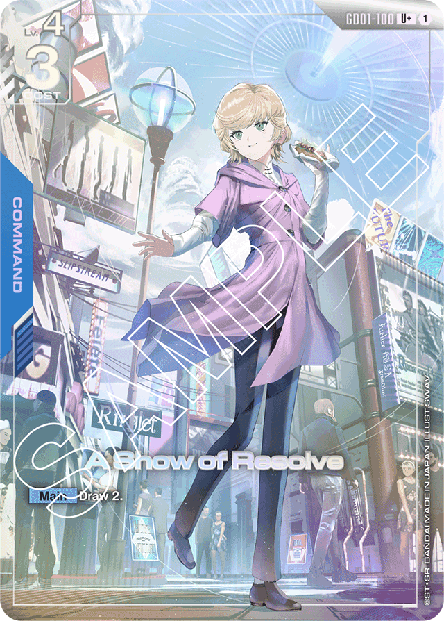 A Show of Resolve (U+) - Newtype Rising - U+ - GD01-100