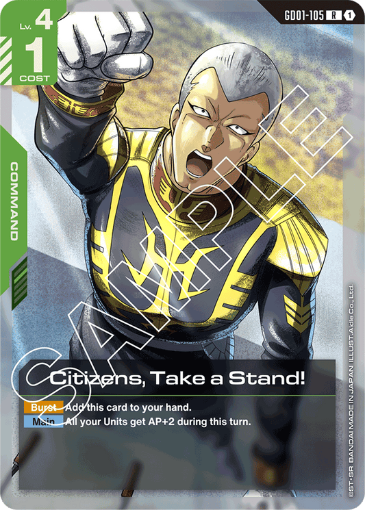 Citizens, Take a Stand! - Newtype Rising - Rare - GD01-105