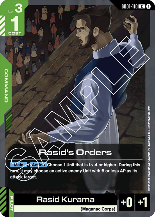 Rasid's Orders - Newtype Rising - Common - GD01-110