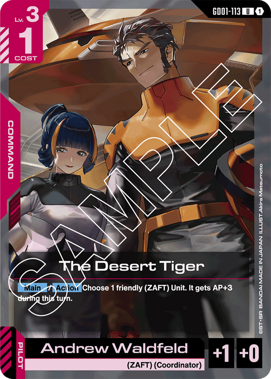 The Desert Tiger - Newtype Rising - Uncommon - GD01-113