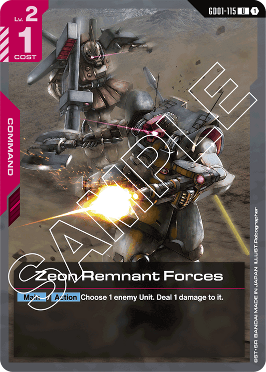 Zeon Remnant Forces - Newtype Rising - Uncommon - GD01-115