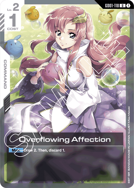 Overflowing Affection - Newtype Rising - Uncommon - GD01-118