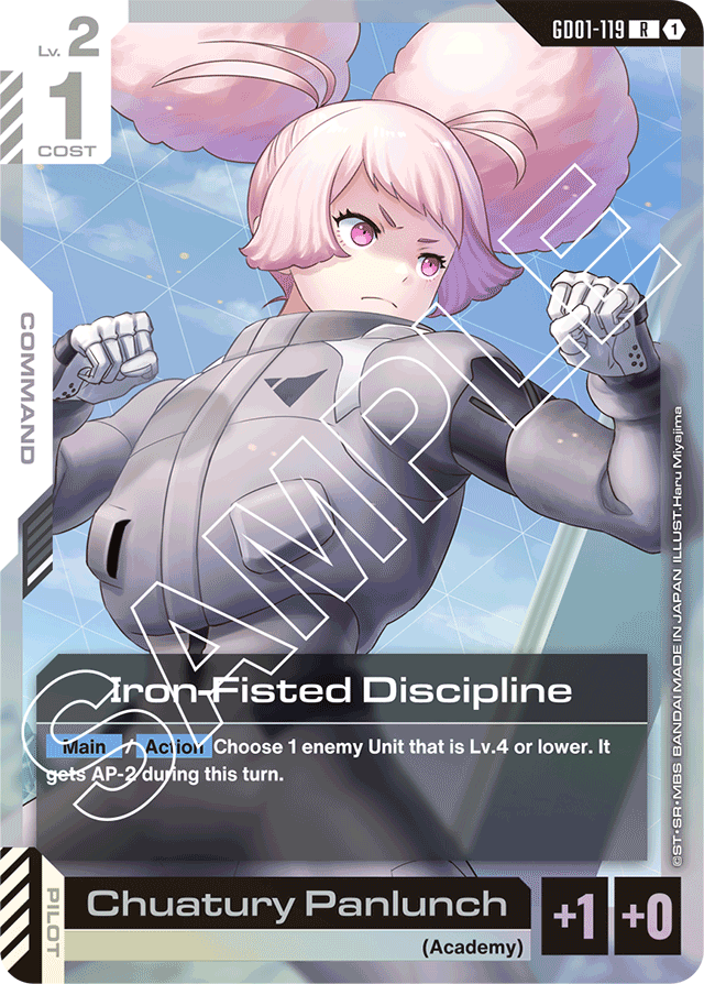 Iron-Fisted Discipline - Newtype Rising - Rare - GD01-119