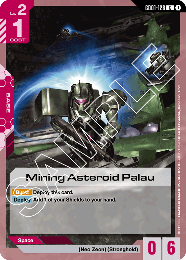 Mining Asteroid Palau - Newtype Rising - Common - GD01-128