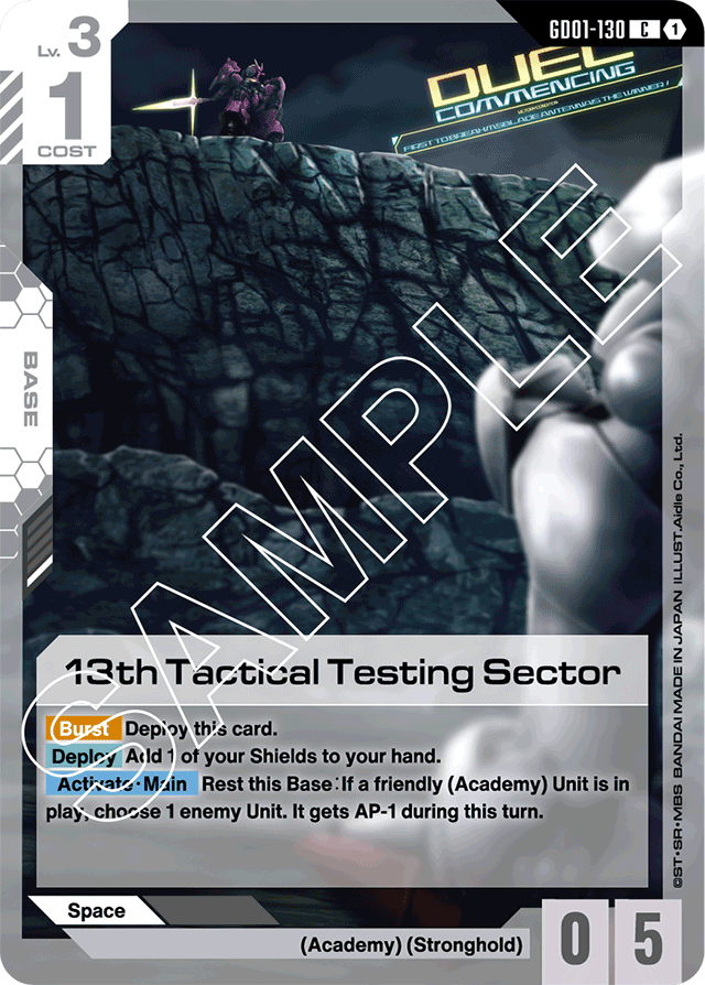 13th Tactical Testing Sector - Newtype Rising - Common - GD01-130