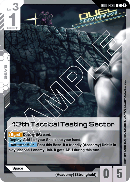 13th Tactical Testing Sector - Newtype Rising - Common - GD01-130