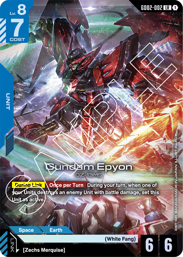 Gundam Epyon - Dual Impact - Legend Rare - GD02-002