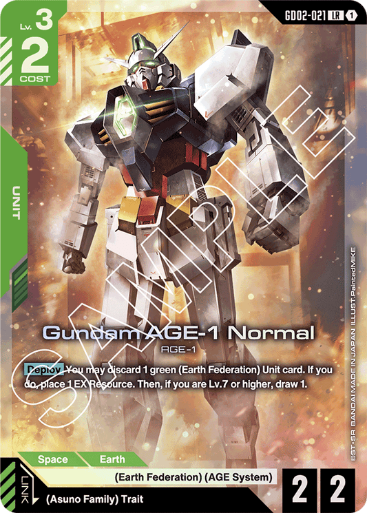 Gundam AGE-1 Normal - Dual Impact - Legend Rare - GD02-021