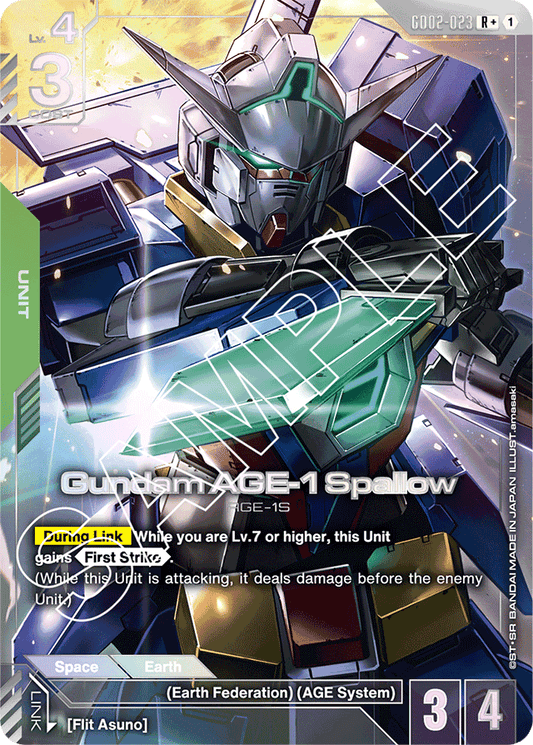 Gundam AGE-1 Spallow (R+) - Dual Impact - R+ - GD02-023