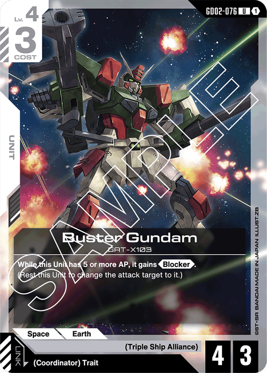 Buster Gundam - Dual Impact - Uncommon - GD02-076