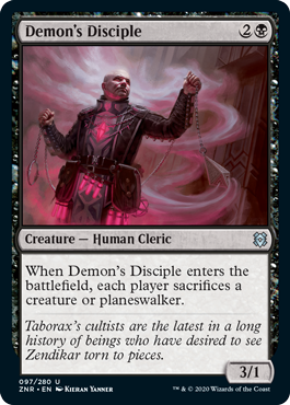 Demon's Disciple - Zendikar Rising - U - 97