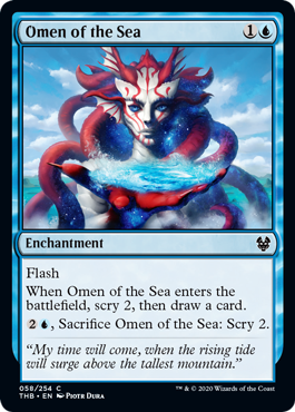 Omen of the Sea - Theros Beyond Death - C - 58