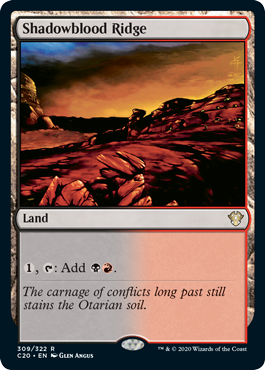 Shadowblood Ridge - Commander 2020 - R - 309