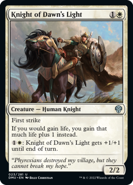 Knight of Dawn's Light - Dominaria United - U - 23