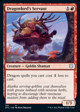 Dragonlord's Servant - Commander: Adventures in the Forgotten Realms - U - 123