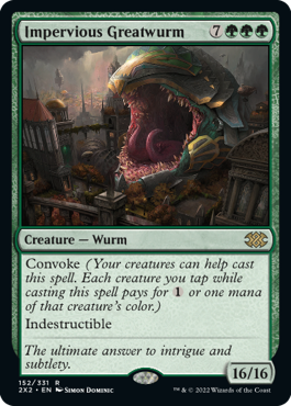 Impervious Greatwurm - Double Masters 2022 - R - 152