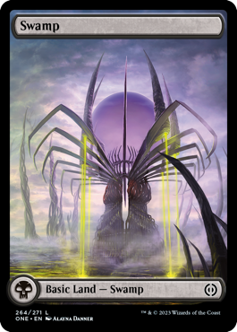 Swamp (264) - Full Art - Phyrexia: All Will Be One - L - 264