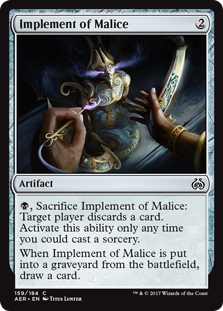 Implement of Malice - Aether Revolt - C - 159