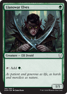 Llanowar Elves - Dominaria - C - 168
