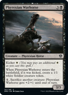 Phyrexian Warhorse - Dominaria United - C - 101