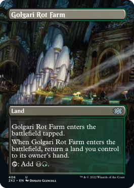 Golgari Rot Farm (Borderless) - Double Masters 2022 - U - 406