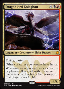 Dragonlord Kolaghan - Dragons of Tarkir - M - 218