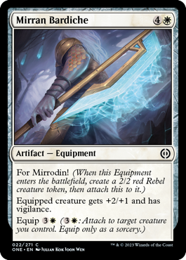 Mirran Bardiche - Phyrexia: All Will Be One - C - 22
