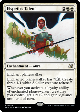 Elspeth's Talent - Commander: March of the Machine - R - 72