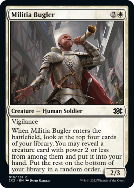 Militia Bugler - Double Masters 2022 - C - 19