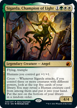 Sigarda, Champion of Light - Innistrad: Midnight Hunt - M - 240